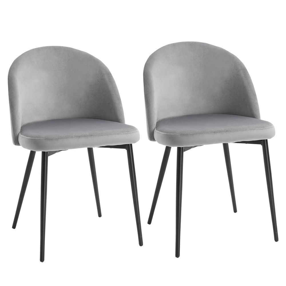 Grey Upholstered Dining Chairs