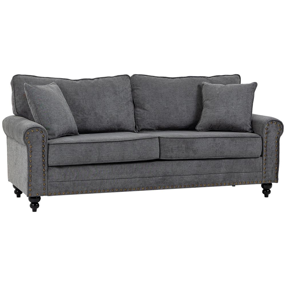 Dark Grey Two Seater Sofa