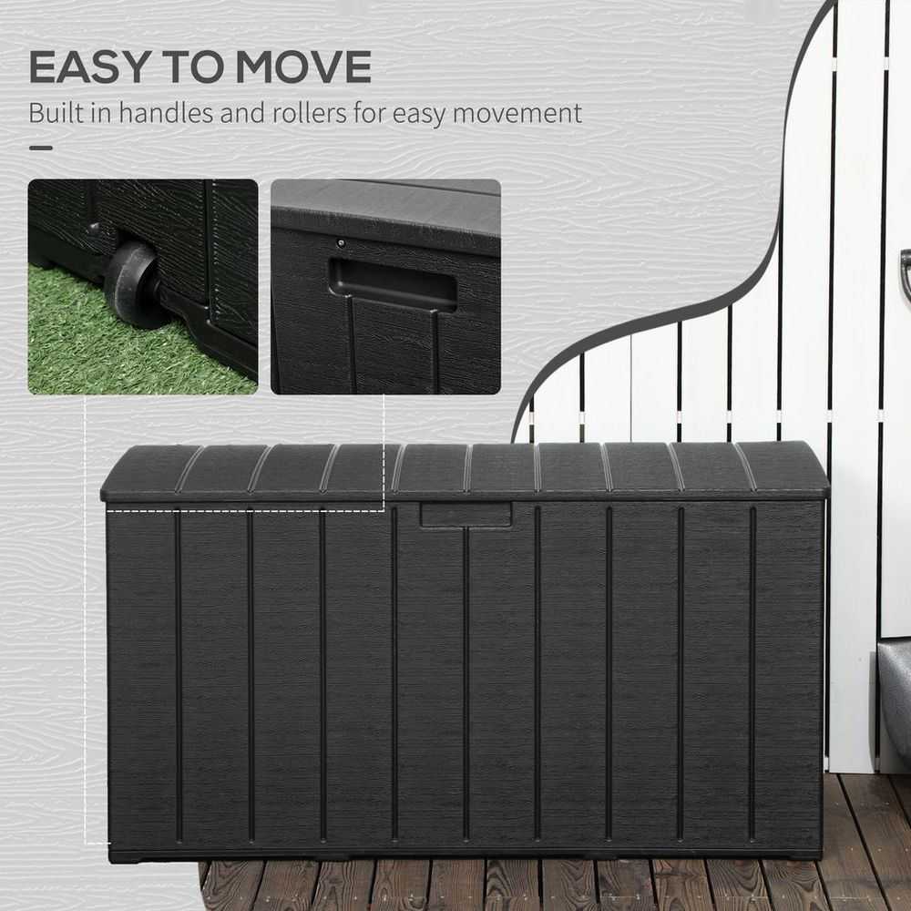 Black Garden Storage Box