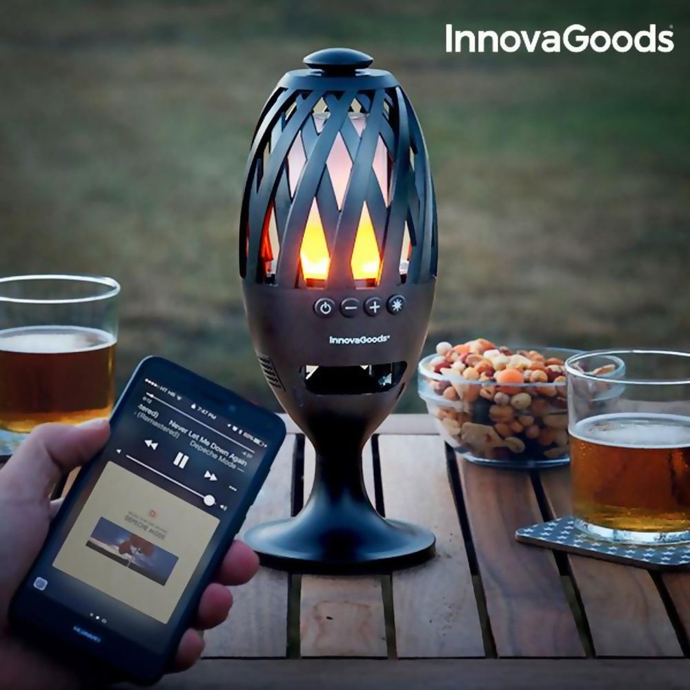 Flame Lamp and Bluetooth Speaker