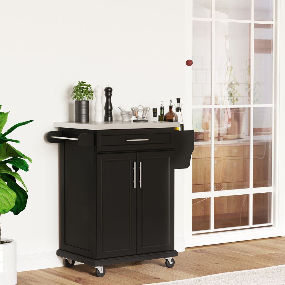 Black Kitchen Island