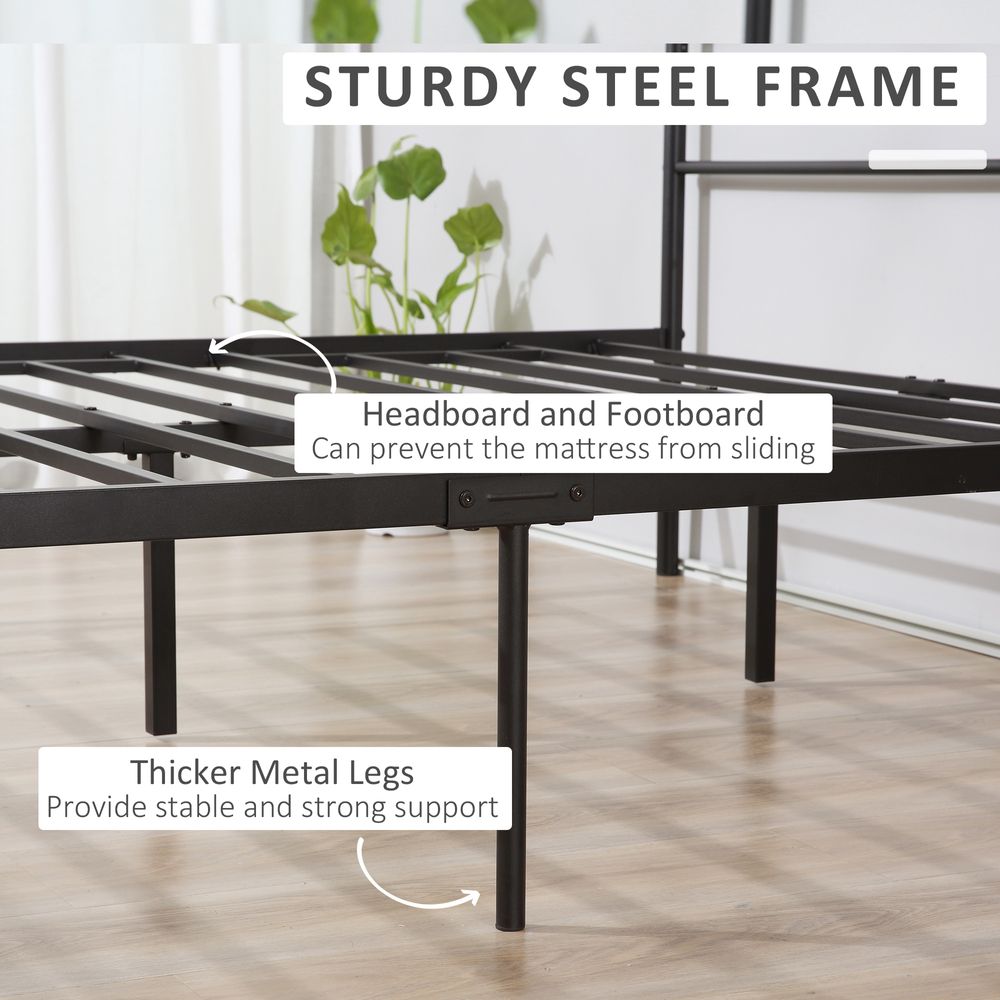 Double Metal Bed Frame features view