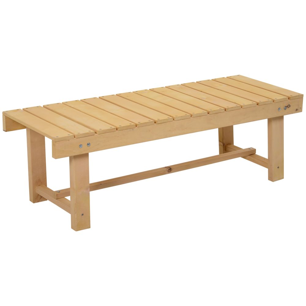 Two Seater Wood Bench