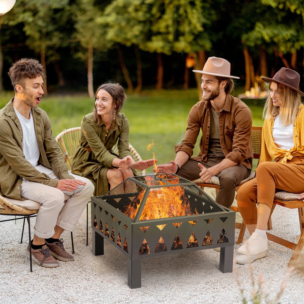 Fire Pit with Cover