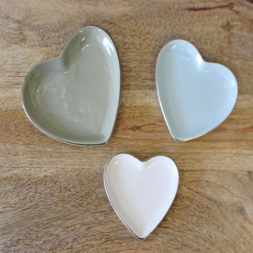 Heart Shaped Plates above view