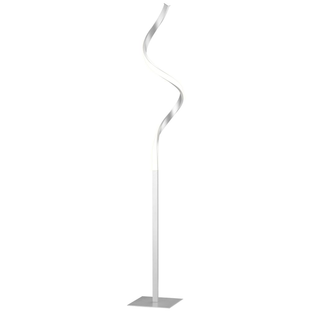 Chrome Spiral Floor Lamp