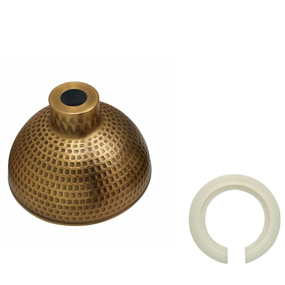 Metal Ceiling Light Shade Easy Fit yellow brass view