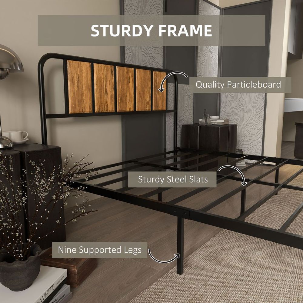 Metal Bed Frame Double features view