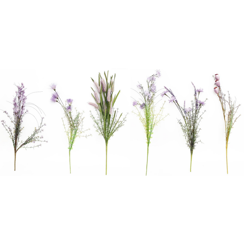 Purple Wild Flower Stems