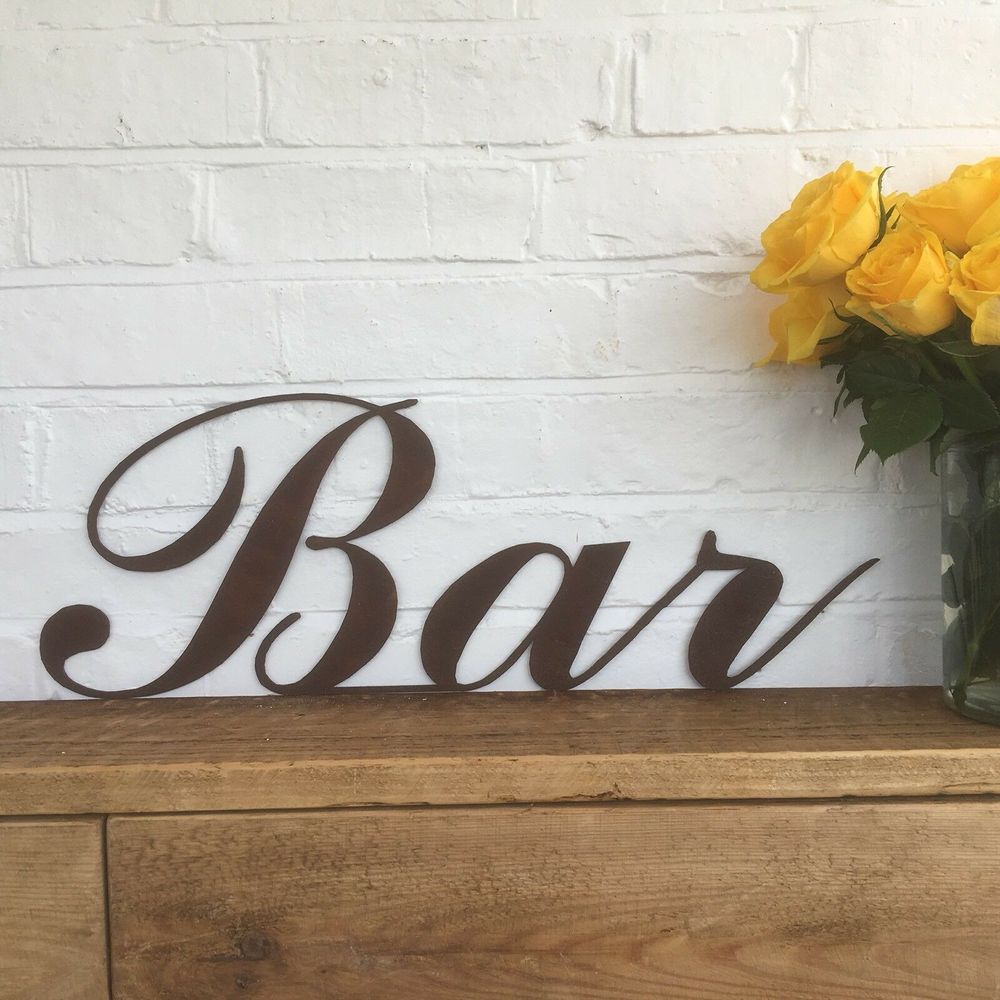 Metal Bar Sign