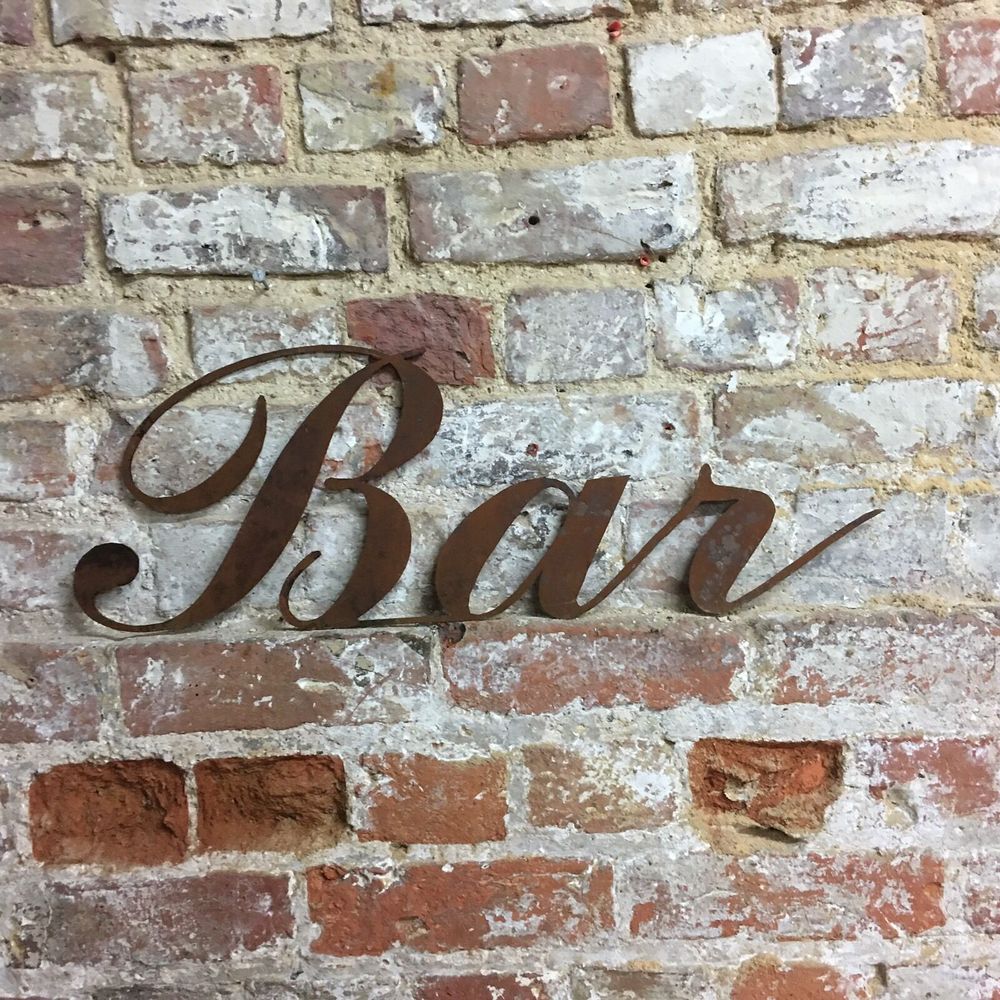 Metal Bar Sign wall view