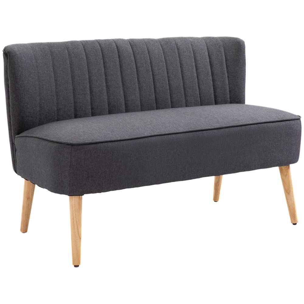 Dark Grey Loveseat Sofa