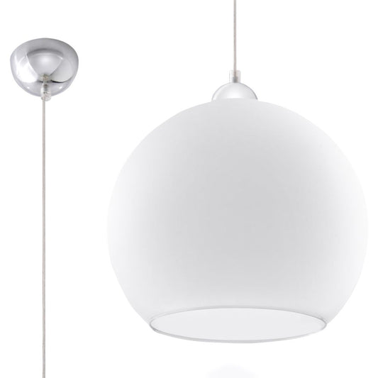 White Glass Pendant Light