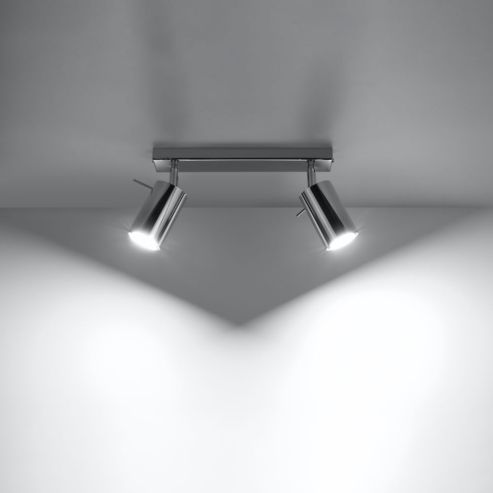 Chrome Steel Ceiling Light